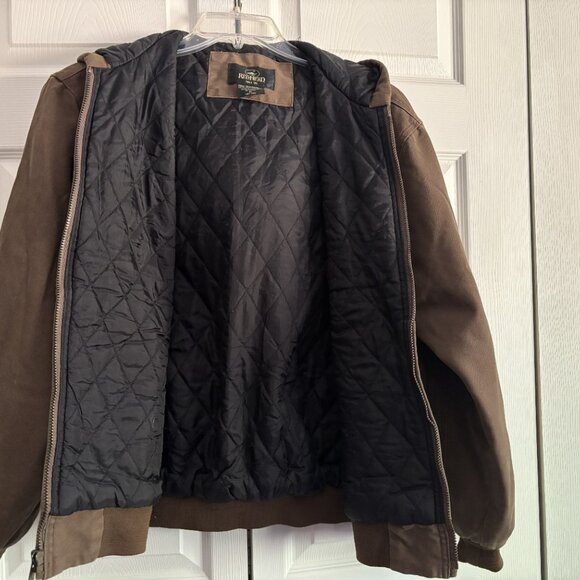 Men's Red Head Hooded Winter Jacket - Picture 3 of 4